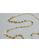 Yellow rose gold rosary chain ★ russiangold.com ★ Gold 585 333 Low price