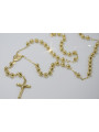 Italian yellow 14k gold 585 rosary chain rcc009y