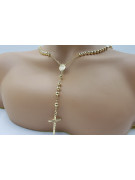 Italian yellow 14k gold 585 rosary chain rcc009y