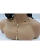 Italian yellow 14k gold 585 rosary chain rcc009y