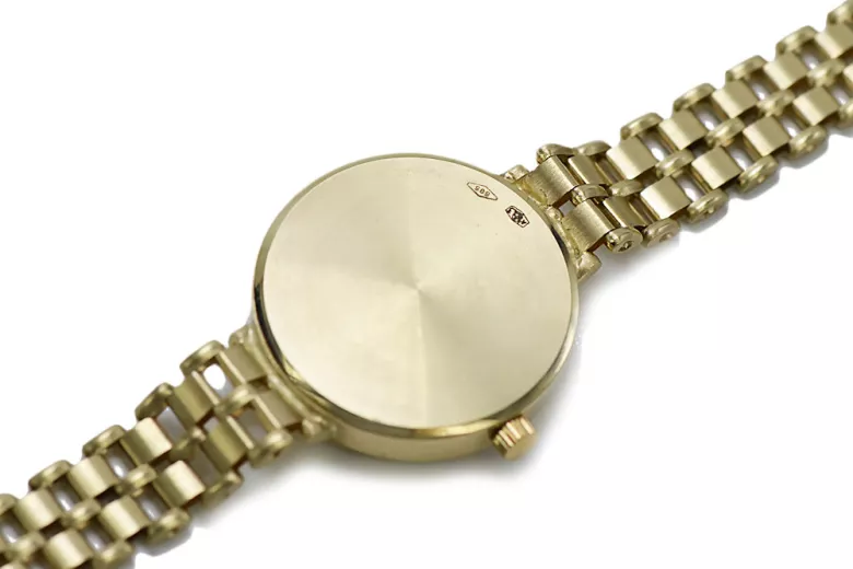 Reloj italiano amarillo 14k oro 585 lady Geneve lw041y