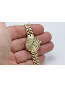 Italian yellow 14k gold 585 lady Geneve watch lw041y