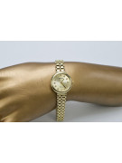 Italian yellow 14k gold 585 lady Geneve watch lw041y