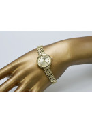 Italian yellow 14k gold 585 lady Geneve watch lw041y