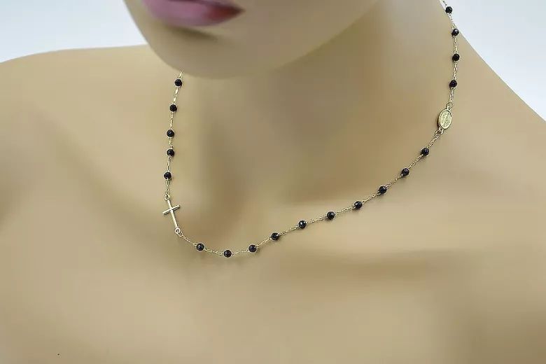 Італійська 14k золота вервиця onyx Dolce Gabbana chain rcc006y