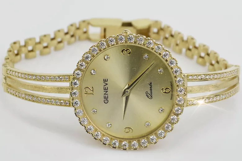 Gold ladies watch ★ zlotychlopak.pl ★ Gold purity 585 333 Low price!