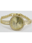 Italienische Damenuhr aus Gelbgold, Geneve Lady Gift lw108y