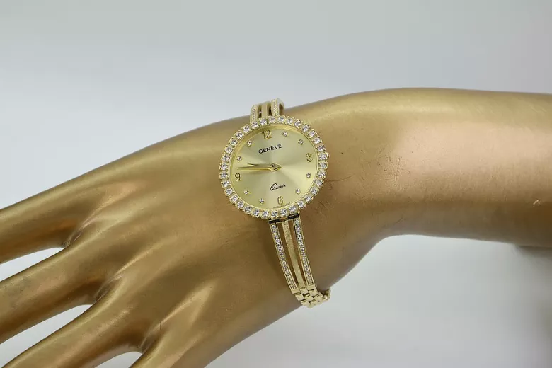 Reloj ★ de oro para damas zlotychlopak.pl Pureza de oro 585 333 ¡★ Precio bajo!