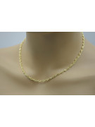 Vintage rose (Italian yellow) gold Rope Singapore chain cc076