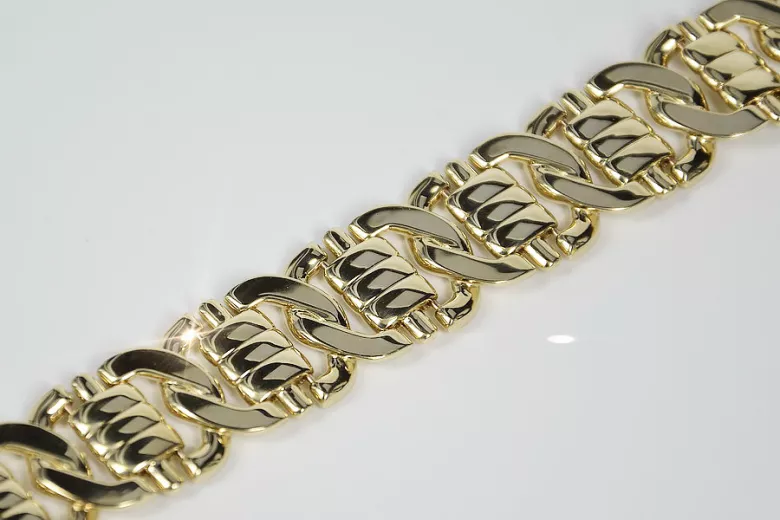 Yellow rose gold bracelet ★ russiangold.com ★ Gold 585 333 Low price