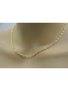 Vintage rose (Italian yellow) gold Rope Singapore chain cc076