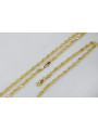 Vintage rose (Italian yellow) gold Rope Singapore chain cc076