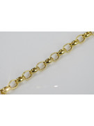 Italian yellow 14k gold Anchor bracelet cb006y