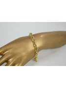 Bracelet d’ancrage italien jaune 14 carats cb006y