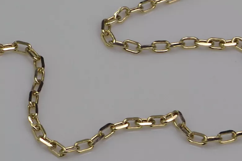 Italian yellow 14k gold Anchor bracelet cb006y