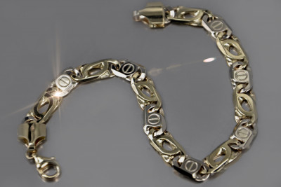 Браслет ★ з жовтого рожевого золота russiangold.com ★ Золото 585 333 Низька ціна