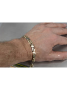 Yellow rose gold bracelet ★ russiangold.com ★ Gold 585 333 Low price