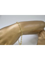 Italienisches gelbes 14-Karat-Gold New Rope Singapore Diamantschliff-Armband hohl cb076y