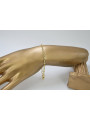 Italienisches gelbes 14-Karat-Gold New Rope Singapore Diamantschliff-Armband hohl cb076y