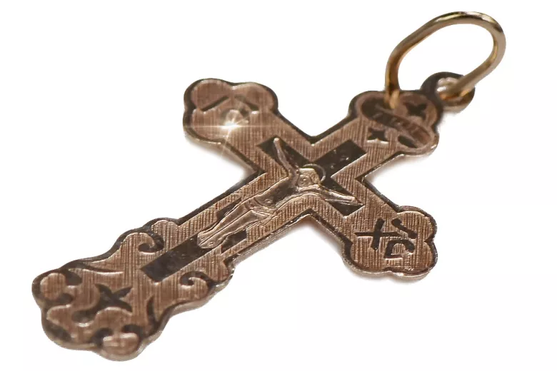 Gold Orthodox Cross ★ russiangold.com ★ Gold 585 333 Niedriger Preis