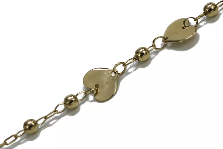 Pulsera ★ de oro rosa amarillo russiangold.com ★ Oro 585 333 Precio bajo