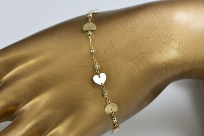 Гривна ★ от жълто розово злато russiangold.com ★ злато 585 333 Ниска цена