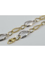 Italien jaune blanc 14k 585 bracelet en or cb013yw