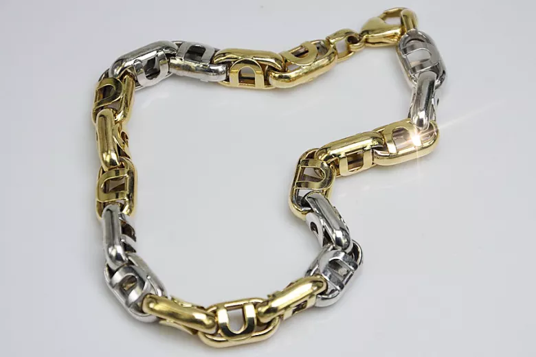 Bracelet italien en or jaune 14 carats cb024yw