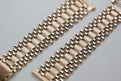 Yellow rose gold watch bracelet ★ russiangold.com ★ Gold 585 333 Low price