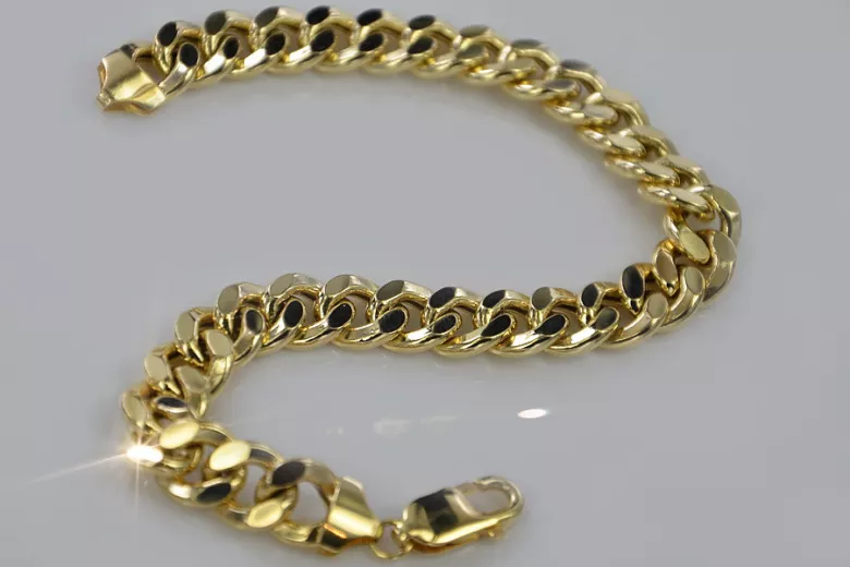 Yellow rose gold bracelet ★ russiangold.com ★ Gold 585 333 Low price