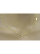 Italienische Ankerkette aus 14 Karat Gelbgold mit Diamantschliff, cc003y