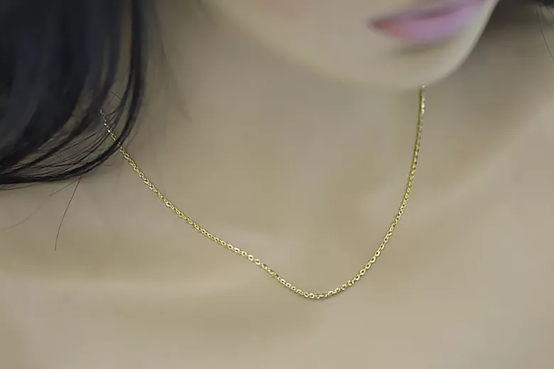 Yellow rose gold chain ★ russiangold.com ★ Gold 585 333 Low price