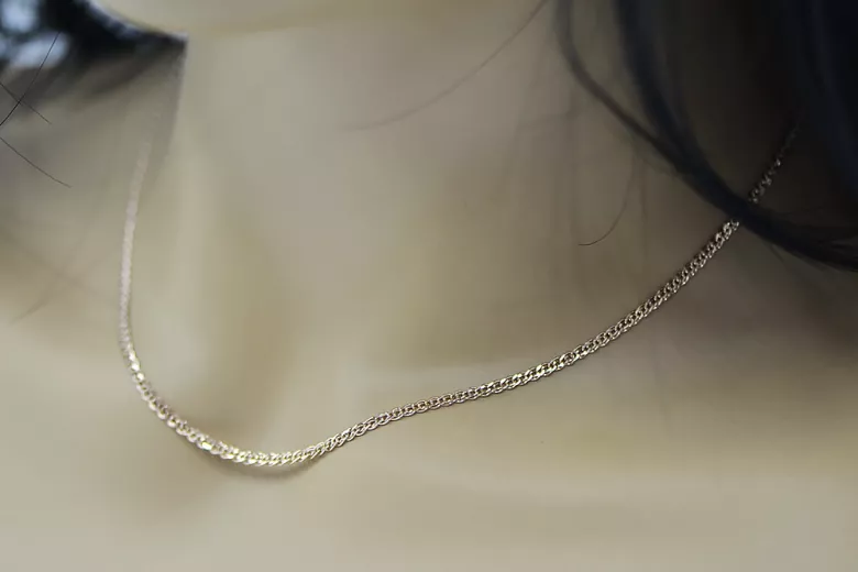 Yellow rose gold chain ★ russiangold.com ★ Gold 585 333 Low price