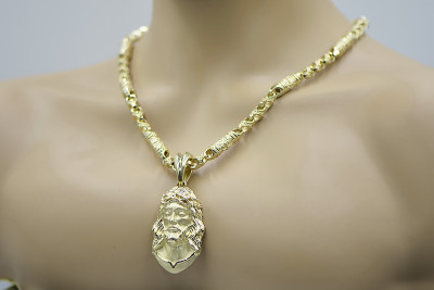 Médaillon de Dieu en or avec une chaîne ★ zlotychlopak.pl ★ Or 585 333 Prix bas