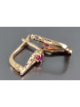 Russische Sowjetische Rose Pink 14k 585 Gold Ohrringe vec042 Alexandrit Rubin Smaragd Saphir ...