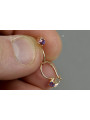 Vintage rose pink 14k 585 gold earrings vec080 alexandrite ruby emerald sapphire ...