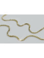 Cadena italiana New Rope de oro amarillo 14k cc078yw