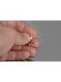 Russische Sowjetische Rose Pink 14k 585 Gold Ohrringe vec103 Alexandrit Rubin Smaragd Saphir ...