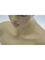 Italienische gelbe 14-Karat-585-Gold-Rope-Singapur-Kette cc074y