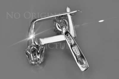 Русская советская розовая роза 14k 585 золото серьги vec154 александрит рубин изумруд сапфир ...