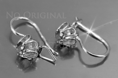 Boucles d’oreilles en or russe rose rose 14k 585 vec182 alexandrite rubis émeraude saphir ...