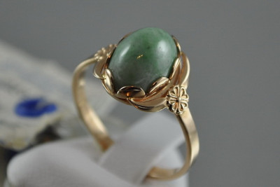 Vintage kolczyki z 14k 585 różowego złota vec188 aleksandryt rubin szmaragd szafir ...