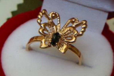 Ruso soviético rosa rosa 14k 585 pendientes de oro vec189 alejandrita rubí esmeralda zafiro ...