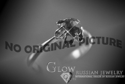 Vintage kolczyki z 14k 585 różowego złota vec195 aleksandryt rubin szmaragd szafir ...