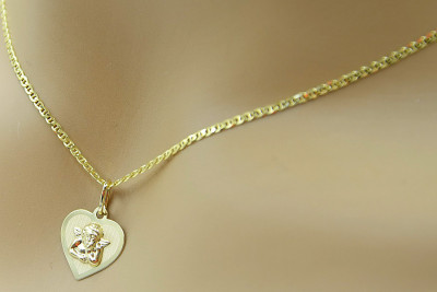 Angel medallion icon pendant ★ zlotychlopak.pl ★ Gold 585 333 low price