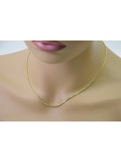 Italian yellow 14k gold New Rope chain cc078yw