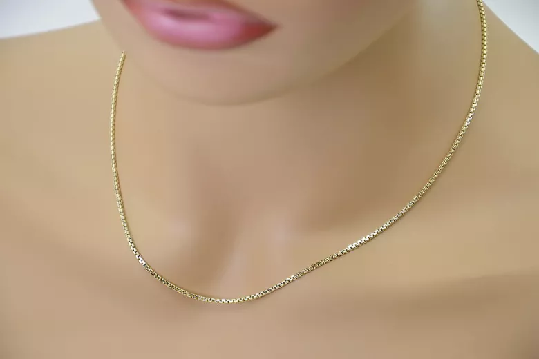 Italian yellow 14k gold New Rope chain cc078yw