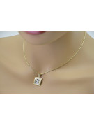 Muttergottes Medaillon & Kette 14k