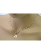 Mother of God medallion & diamond cut 14k gold chain