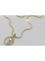 Mother of God 14k gold medallion & Snake chain pm011y&cc080y